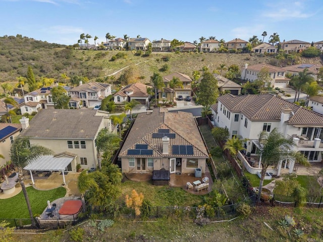 aerial view featuring a residential view