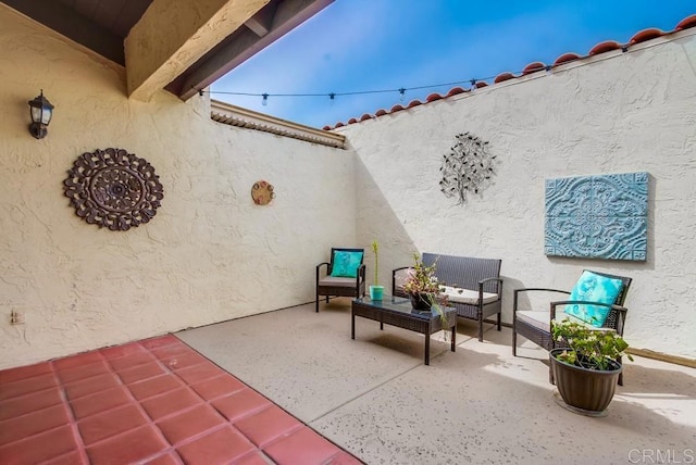 view of patio / terrace with an outdoor hangout area