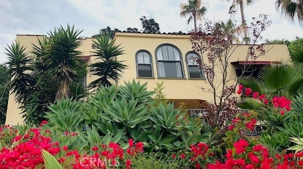 view of property exterior with stucco siding