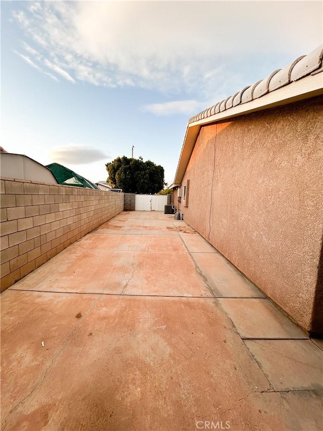 view of patio / terrace featuring a fenced backyard