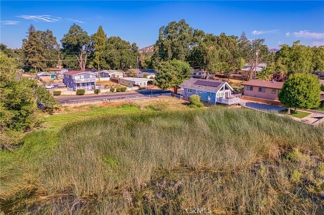 drone / aerial view featuring a residential view