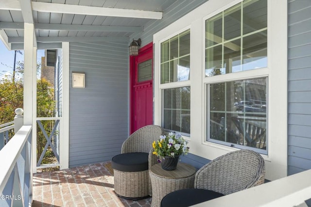 view of patio / terrace with covered porch