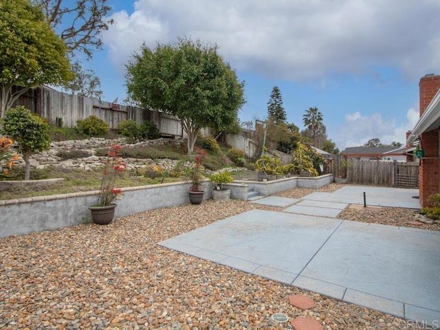 view of patio / terrace with a fenced backyard