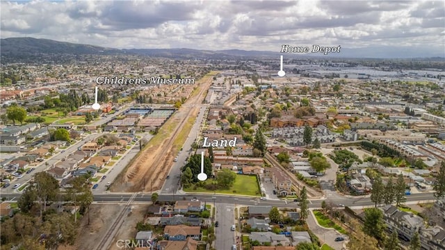 aerial view featuring a mountain view