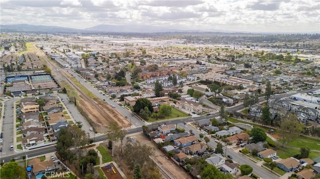 bird's eye view with a residential view