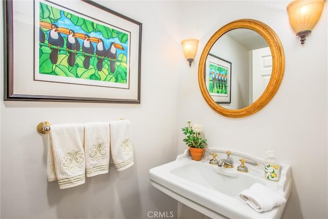 bathroom with a sink