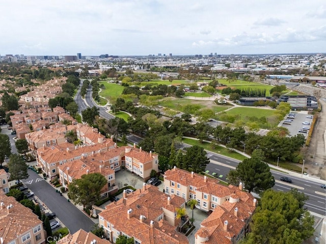 aerial view with a view of city