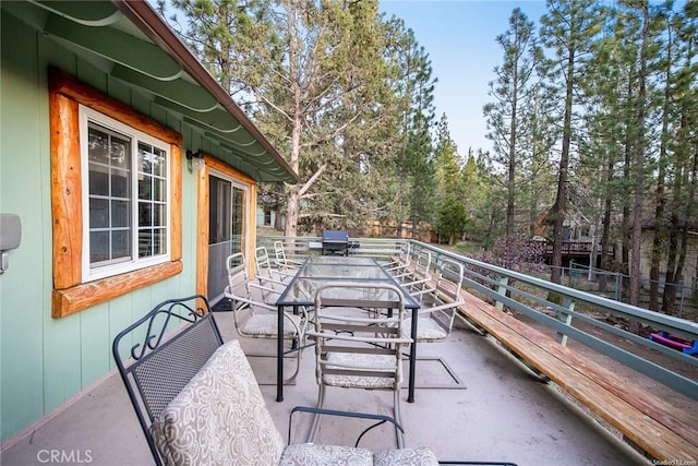 view of patio / terrace with outdoor dining area