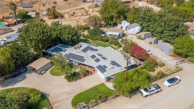 bird's eye view featuring a residential view