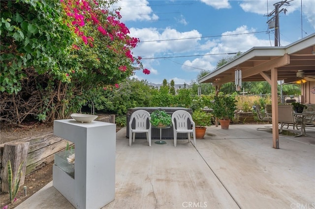 view of patio / terrace with fence