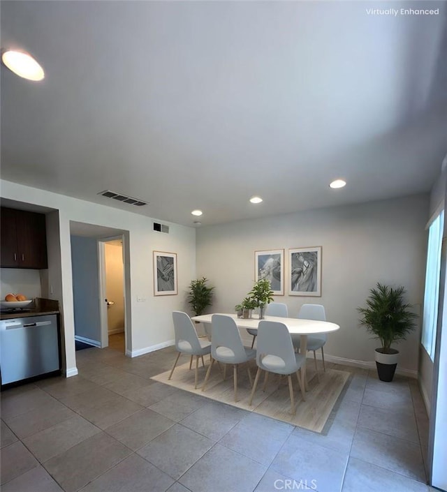 25885 Trabuco Rd Unit 271, Lake Forest, CA 92630 - dining area featuring recessed lighting and tile patterned floors