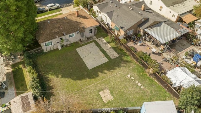 aerial view featuring a residential view