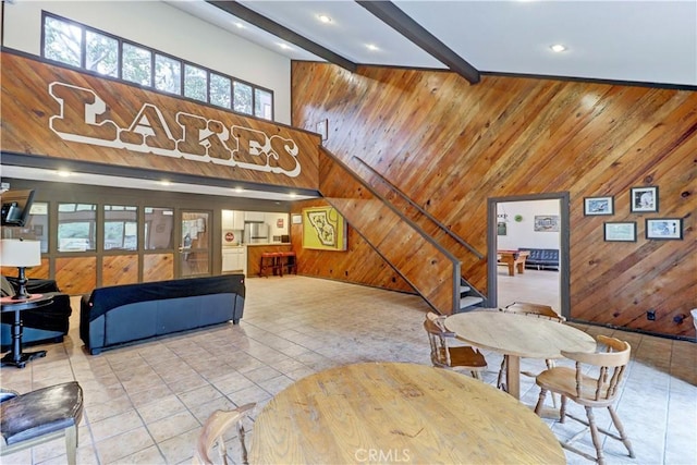 interior space with stairs