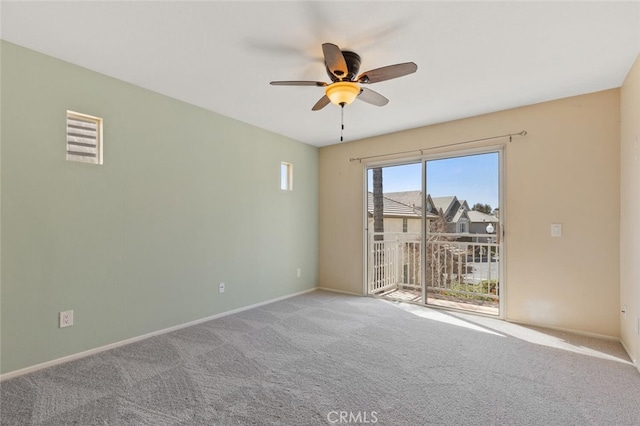 27139 Saddlepeak Trl, Valencia, CA 91354 - unfurnished room featuring ceiling fan, baseboards, and carpet floors