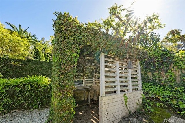 exterior details with fence