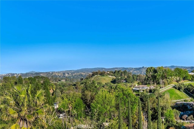 property view of mountains with a view of trees