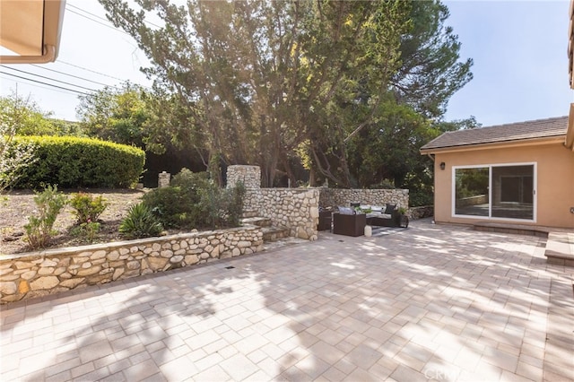 view of patio / terrace with an outdoor hangout area