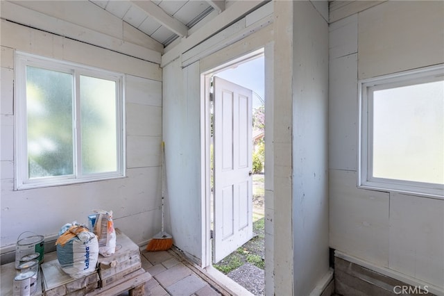 entryway with plenty of natural light