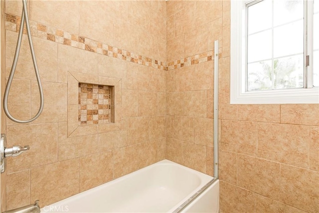 full bathroom with shower / bath combination