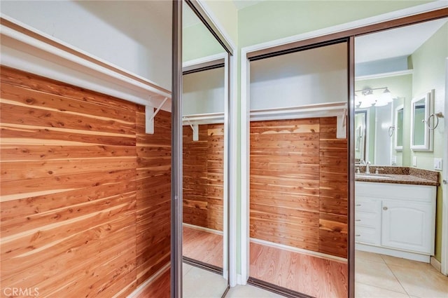 closet with a sink