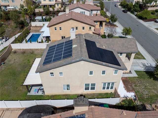 birds eye view of property featuring a residential view