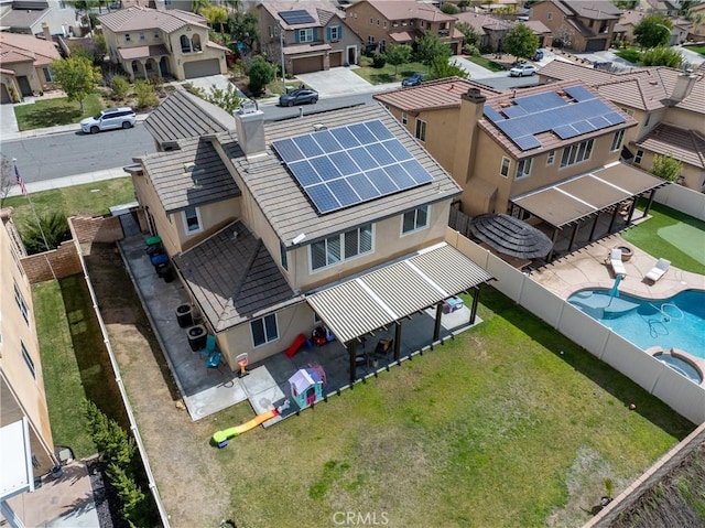 birds eye view of property featuring a residential view