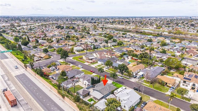 birds eye view of property featuring a residential view