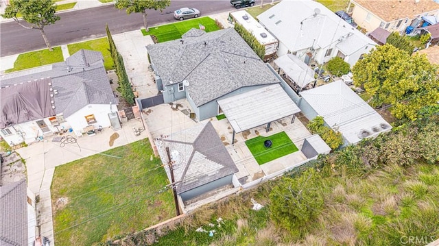 drone / aerial view featuring a residential view