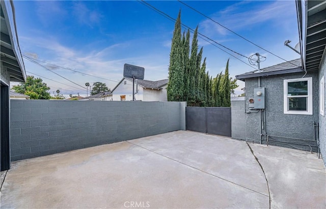 view of patio / terrace featuring a fenced backyard