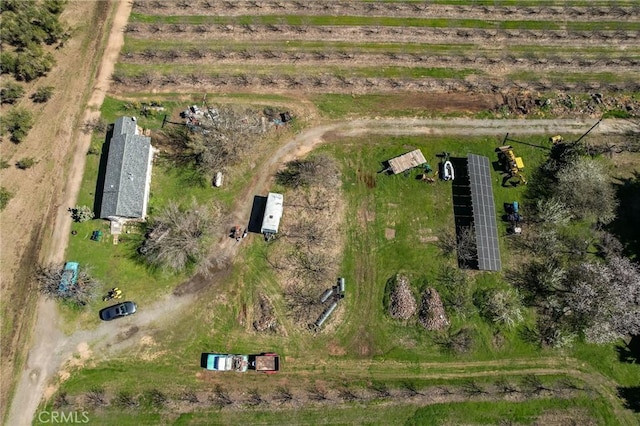 drone / aerial view featuring a rural view