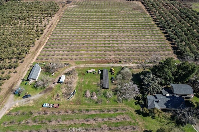 aerial view featuring a rural view