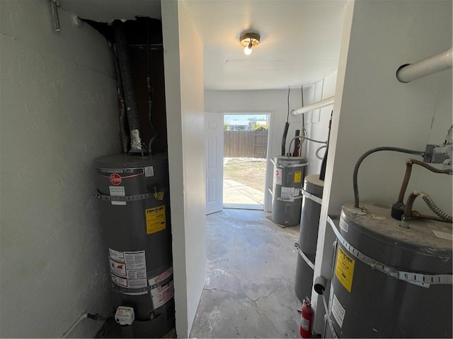 4771 68th St, La Mesa, CA 91942 - utility room with strapped water heater and water heater