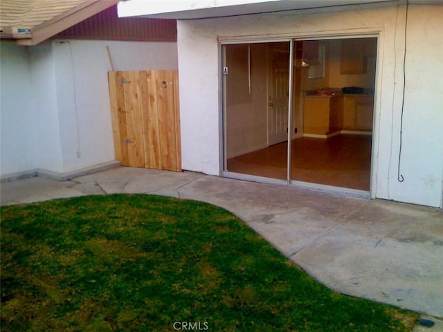 4771 68th St, La Mesa, CA 91942 - doorway to property with fence and stucco siding