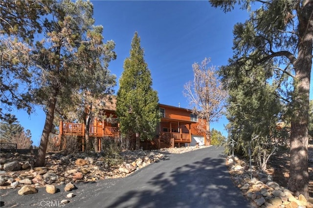 exterior space with a wooden deck