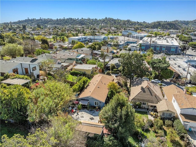 aerial view featuring a residential view