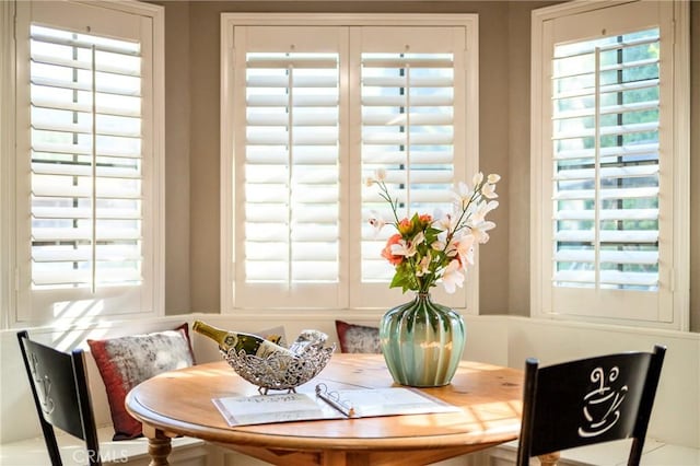 dining area featuring breakfast area