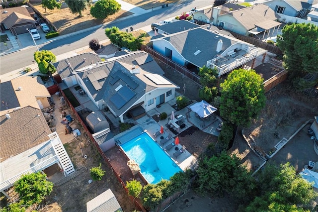 birds eye view of property featuring a residential view