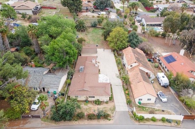 bird's eye view featuring a residential view