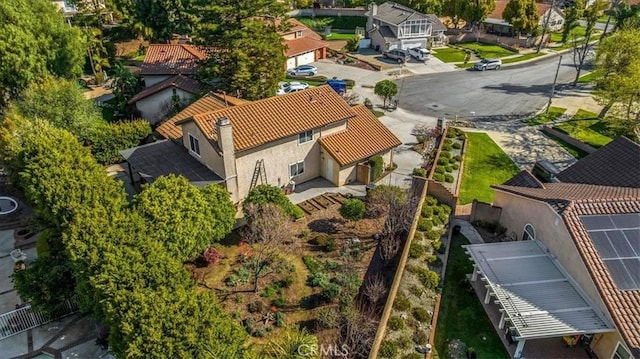 drone / aerial view featuring a residential view