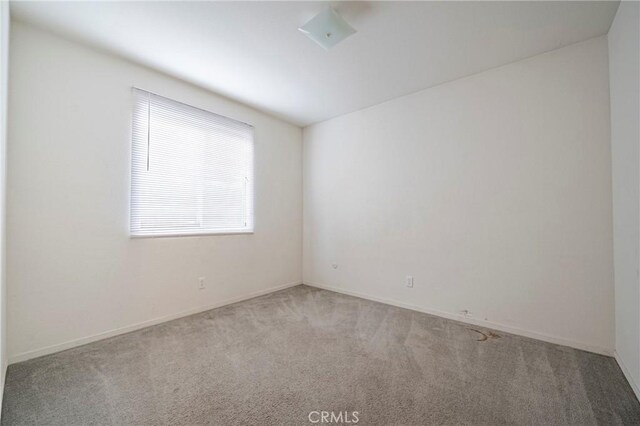 spare room with carpet and baseboards