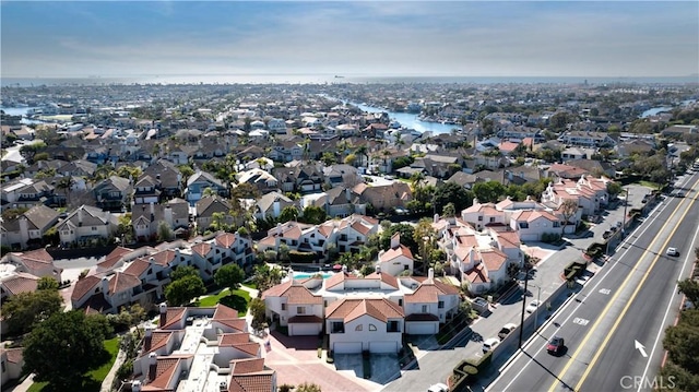 drone / aerial view with a residential view