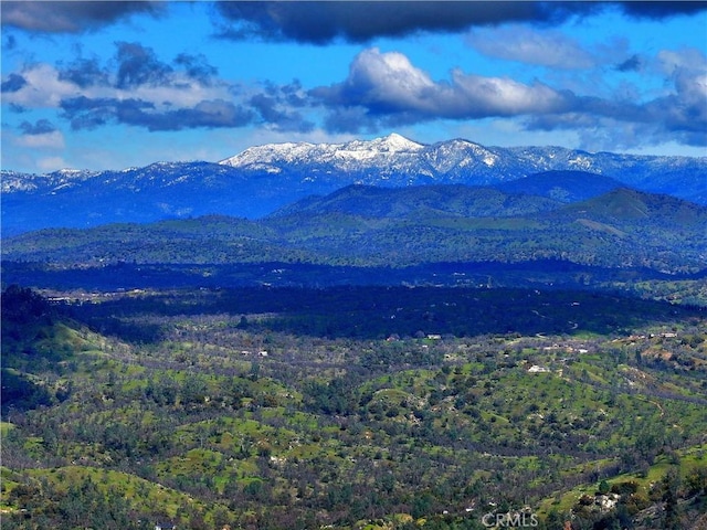 view of mountain feature featuring a view of trees