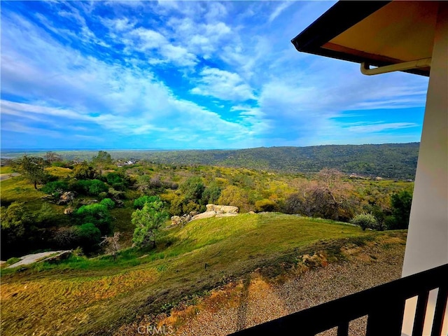 property view of mountains with a view of trees