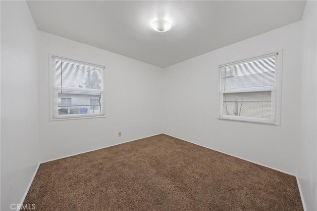 view of carpeted empty room