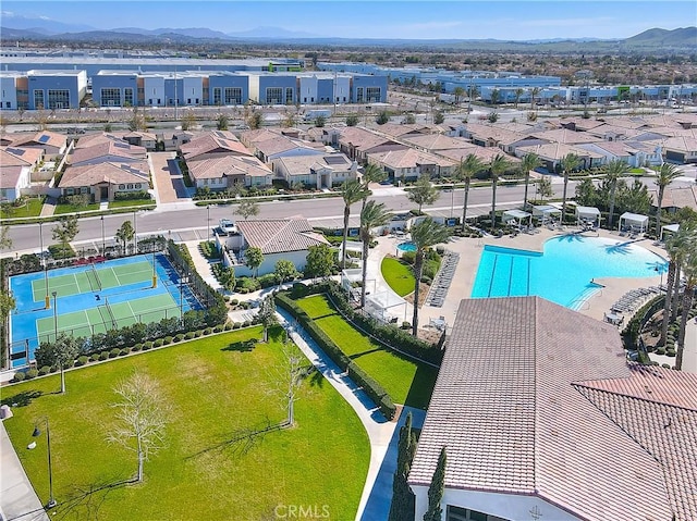 birds eye view of property featuring a residential view