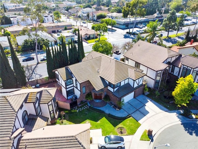 bird's eye view featuring a residential view