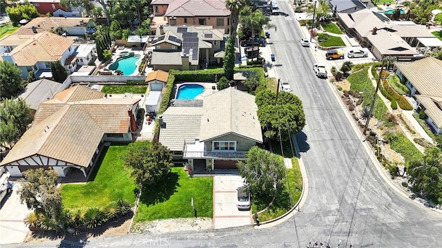 160 Summit Rd, La Verne, CA 91750 - aerial view of residential area with a pool