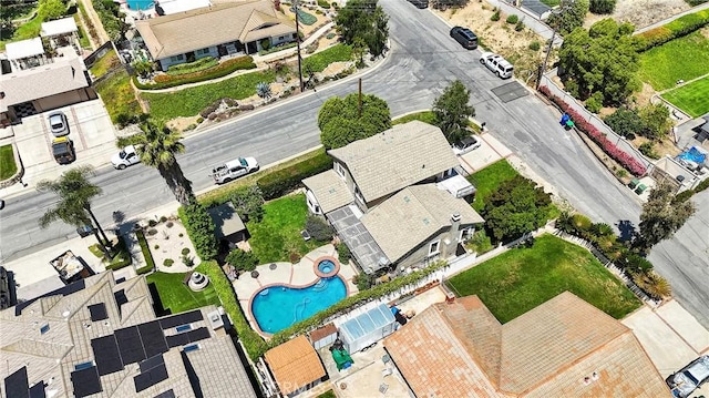 160 Summit Rd, La Verne, CA 91750 - aerial view of residential area with a pool