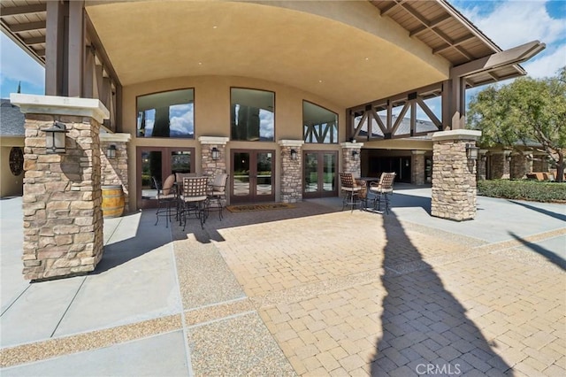 view of patio / terrace with french doors