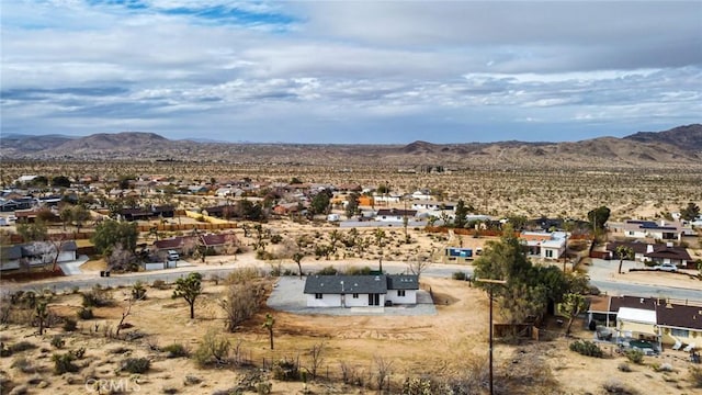 view of mountain feature with view of desert